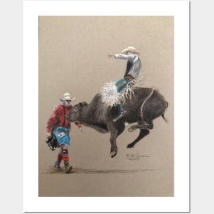 Bull Riding Posters and Art